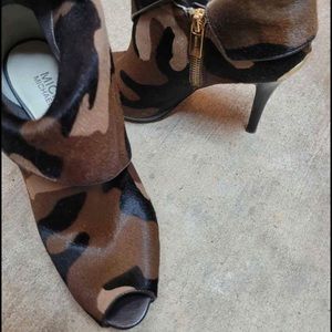 Michael Kors Cowhide Ankle Boots
